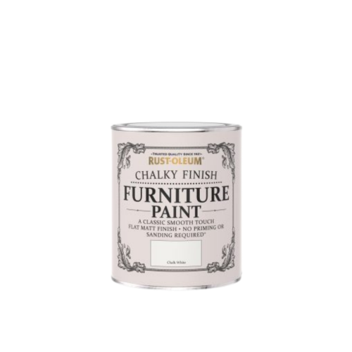 Rustoleum Chalky Finish Furniture Paint Chalk White 125ml