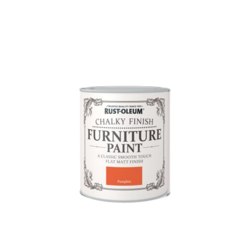 Rustoleum Chalky Finish Furniture Paint Pumpkin 125ml