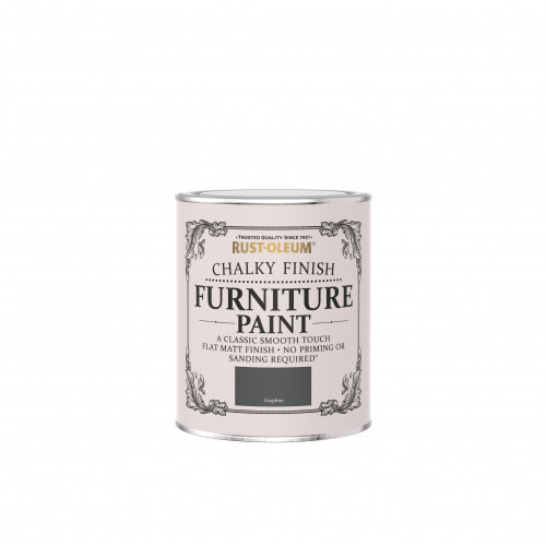 Rustoleum Chalky Finish Furniture Paint Graphite 125ml