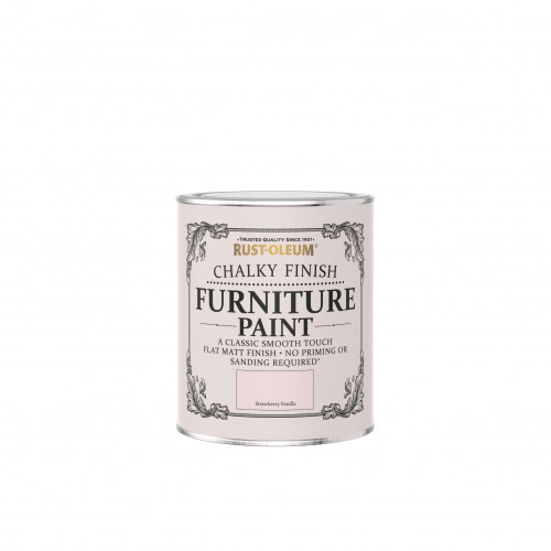 Rustoleum Chalky Finish Furniture Paint Strawberry Vanilla 125ml
