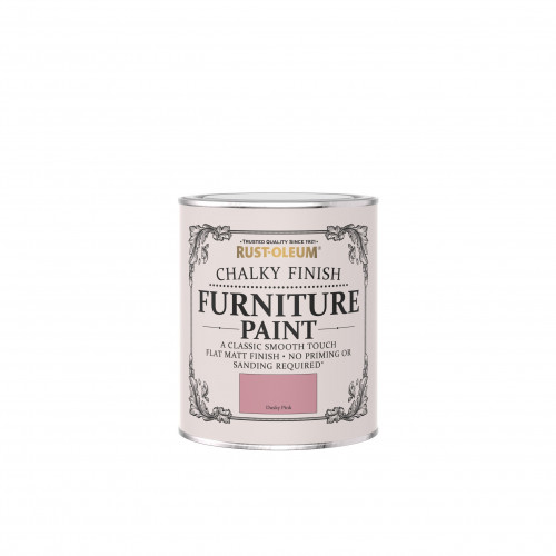 Rustoleum Chalky Finish Furniture Paint Dusky Pink 125ml