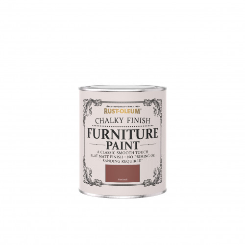 Rustoleum Chalky Finish Furniture Paint Fire Brick 750ml