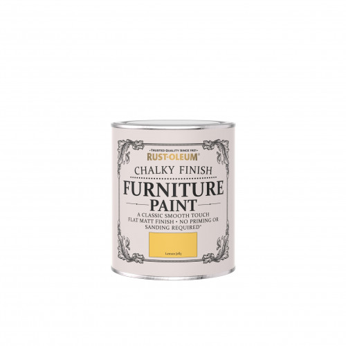 Rustoleum Chalky Finish Furniture Paint Lemon Jelly 125ml