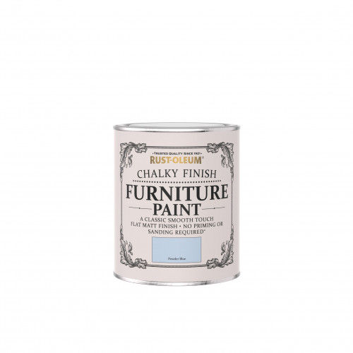 Rustoleum Chalky Finish Furniture Paint Powder Blue 750ml