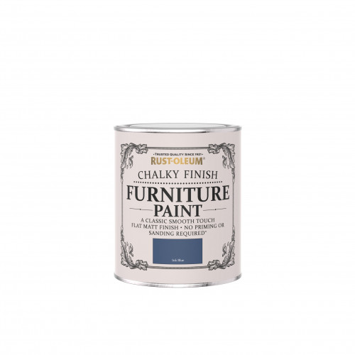 Rustoleum Chalky Finish Furniture Paint Ink Blue 750ml