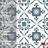 Arthouse Self-Adhesive Blue Motif Floor Tiles – 10 Pack