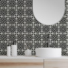 Arthouse Self-Adhesive Black Motif Wall Tiles – 5 Pack