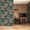 Arthouse Emperor's Garden Black Multicoloured Wallpaper