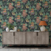 Arthouse Emperor's Garden Black Multicoloured Wallpaper
