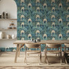 Arthouse Exotic Pavilion Navy Wallpaper