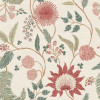 Arthouse Fable Trail Linen/Raspberry/Green Wallpaper