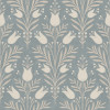 Arthouse Heritage Tulip Chalky Blue Wallpaper