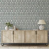 Arthouse Heritage Tulip Chalky Blue Wallpaper