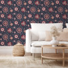 Arthouse Nahlia Trail Navy/Berry Wallpaper