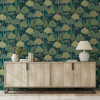 Arthouse Persian Oasis Navy/Green Wallpaper