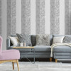 Superfresco Colours Milan Stripe Wallpaper Silver