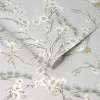 Graham & Brown Sublime Japan Wallpaper Grey/Blue