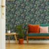 Graham & Brown Fresco Hummingbird Wallpaper Navy