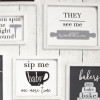 Contour Framed Quotes Wallpaper Black/White