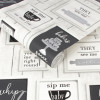 Contour Framed Quotes Wallpaper Black/White