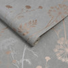 Graham & Brown Superfresco Colours Cow Parsley Wallpaper Grey/Rose Gold