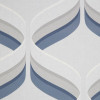 Graham & Brown Fresco Retro Ogee Wallpaper Grey/Navy