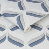 Graham & Brown Fresco Retro Ogee Wallpaper Grey/Navy