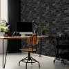 Graham & Brown Fresco House Brick Wallpaper Charcoal