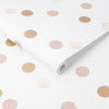 Superfresco Easy Dotty Polka Wallpaper Pink/Gold