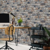 Graham & Brown Fresco Distressed Brick Wallpaper Navy/Red