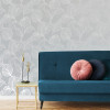 Graham & Brown Boutique Royal Palm Wallpaper Moonstone