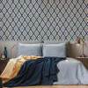 Graham & Brown Fresco Ikat Wallpaper Blue