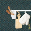 Contour Tegula Wallpaper Teal/Copper
