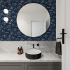 Contour Into The Deep Wallpaper Navy