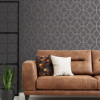 Graham & Brown Boutique Asscher Geo Wallpaper Grey
