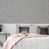 Graham & Brown Sublime Distressed Texture Wallpaper Grey/Rose Gold