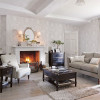 Laura Ashley Josette Wallpaper White/Dove Grey