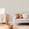 Graham & Brown Superfresco Colours Aztec Geo Wallpaper Grey/Ochre