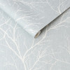 Graham & Brown Fresco Winter Tree Wallpaper Duck Egg