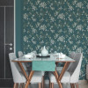 Graham & Brown Boutique Eliza Wallpaper Teal