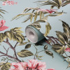 Next Birds & Blooms Wallpaper Duck Egg