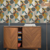 Next Retro Shapes Geo Wallpaper Orange