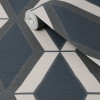 Next Optical Triangle Wallpaper Navy