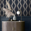 Next Optical Triangle Wallpaper Navy