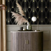 Next Deco Geometric Wallpaper Black