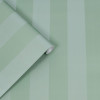 Laura Ashley Lille Pearlescent Stripe Wallpaper Jade Green
