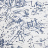 Laura Ashley Toile de Jouy Wallpaper Dark Seaspray