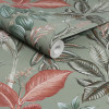 Next Rainforest Leaves Wallpaper Sage