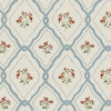 Laura Ashley Pinford Trellis Wallpaper Pale Seaspray Blue