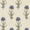 Laura Ashley Dandelion Dusky Wallpaper Dusky Seaspray Blue